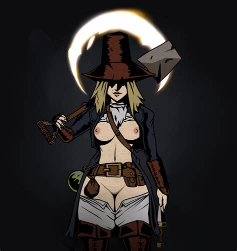 Rule 34 Belt Blonde Hair Boots Breasts Breasts Out Darkest Dungeon Female Grave Robber