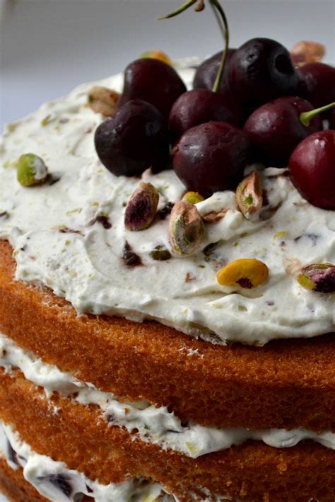 Easy Cherry Pistachio Naked Cake Recipe Is The Perfect Dessert