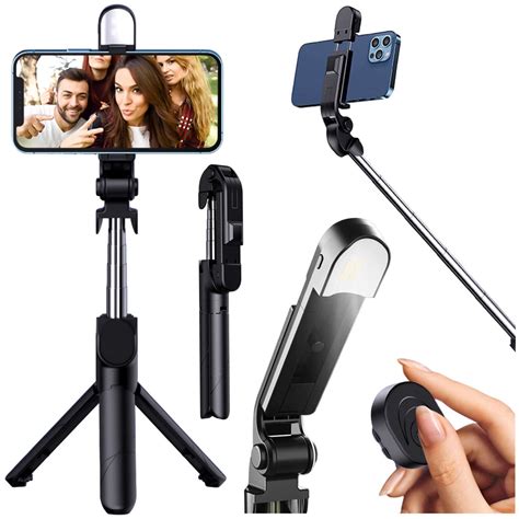 Kijek Selfie Stick Tripod Statyw Led Pilot Bluetooth Uchwyt Do Telefonu