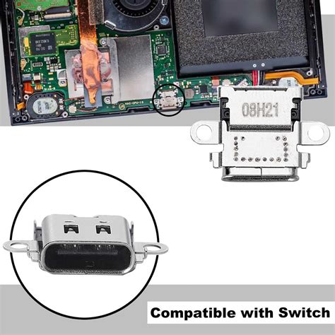 Snapklik Ikpek Pack Usb C Port Replacement For Nintendo Switch