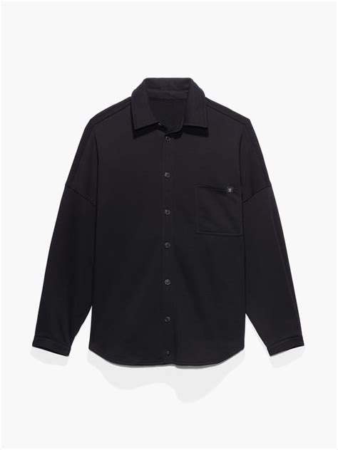 Essential Oversized Button Up Shirt In Black Savage X Fenty France