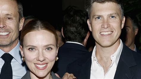 Scarlett Johansson Supports Husband Colin Jost As Rosario Dawson Glows In Blue As At Caa Kickoff