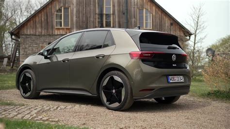 The New Volkswagen ID 3 Exterior Design In Dark Olivine Green Metallic