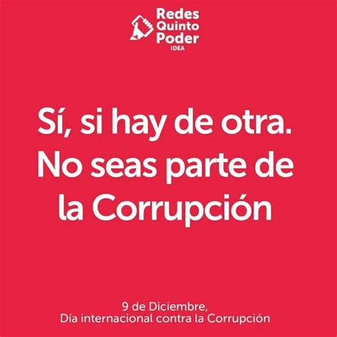 La Corrupción Afecta Los Derechos Humanos Redes Quinto Poder Idea