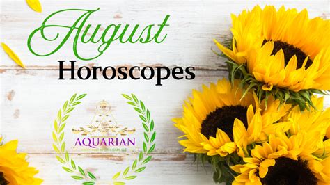 August Horoscopes for All 12 zodiac signs – AAApothecary