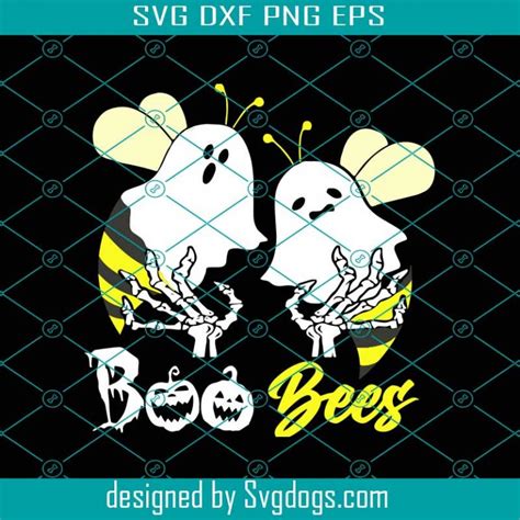 Boo Bee Svg Cute Boos Svg Boo Bees T Svg Funny Halloween Shirt