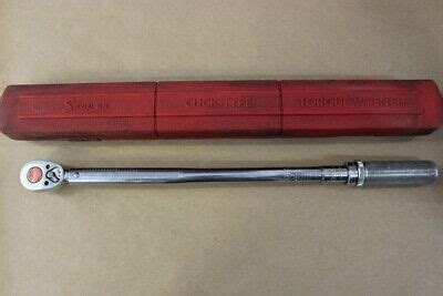 SNAP ON QJR 3200 C 1 2 ADJUSTABLE CLICK TYPE TORQUE WRENCH AO2096392