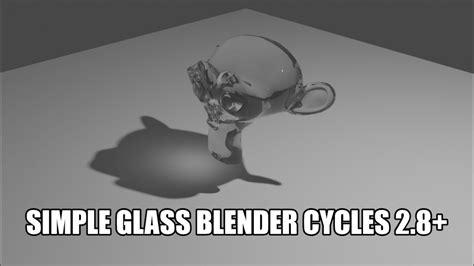 Basic Glass Tutorial For Blender 2 8 Cycles Youtube