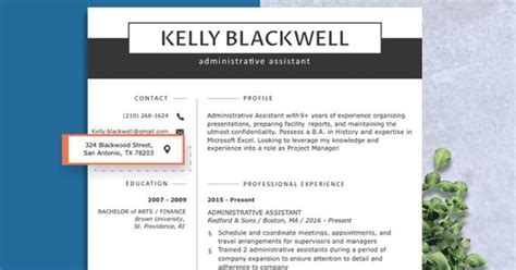 How To Show Contact Information On Your Resume