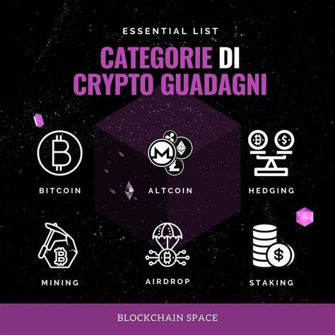 Ecco Le Categorie Di Crypto Guadagni Nel Mondo Delle Criptovalute