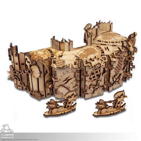 Tabletop Scenics Corner Orc Walls Mdf Terrain Wargaming Scenery