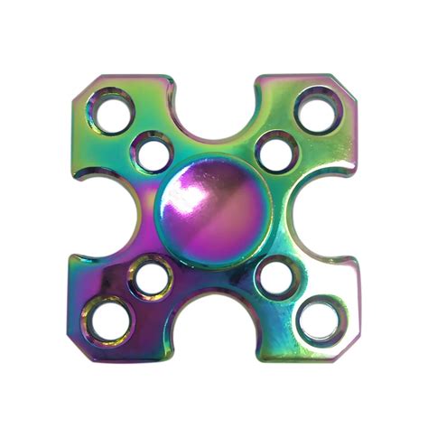 Aliexpress Buy Colorful Square Edc Fidget Spinner Metal Hand