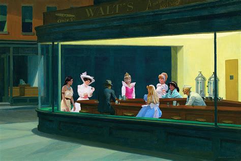 Walts Diner Nighthawks By Edward Hopper Is One Of My Fa Flickr