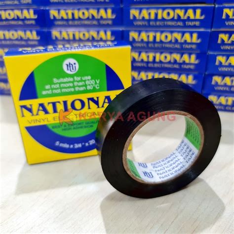 Jual Isolasi Listrik National Hitam Solasi Selotip Lakban Kabel