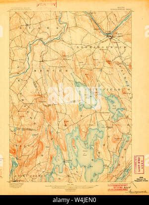 Maine USGS Historical Map Norridgewock 460674 1982 24000 Inversion