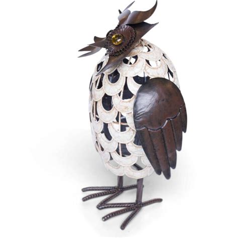 Hibou Blanc Ajour Gardennice Boutique En Ligne Jardin D Co