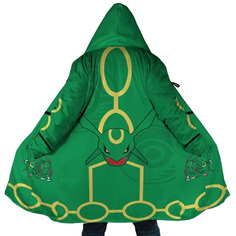 Hooktab 3D Printed Legendary Rayquaza Unisex Oversized Dream Cloak Coat