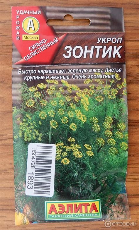Отзыв о Семена укропа Аэлита "Зонтик" | Отличные семена, много зонтиков ...