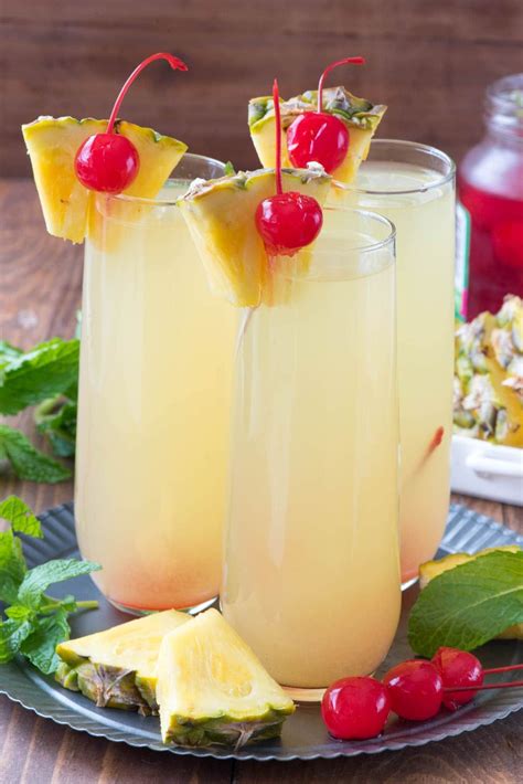 Hawaiian Mimosas This Easy Cocktail Recipe Has Just Three Ingredients Pineapple Rum And