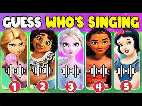 Guess Who Is Singing Disney Song Quiz Challenge Snow White Moana