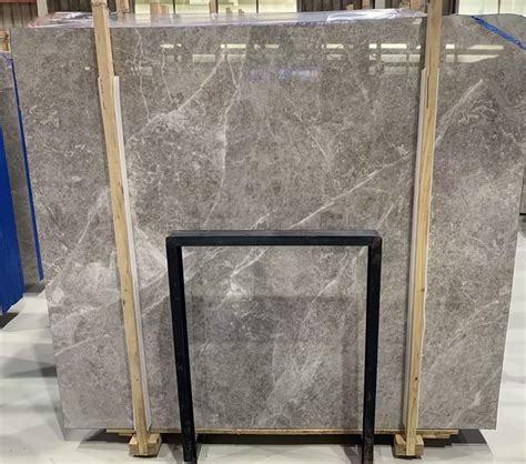 Custom Turkey Tundra Grey Marble Slab 1 8cm Thickness For Interior