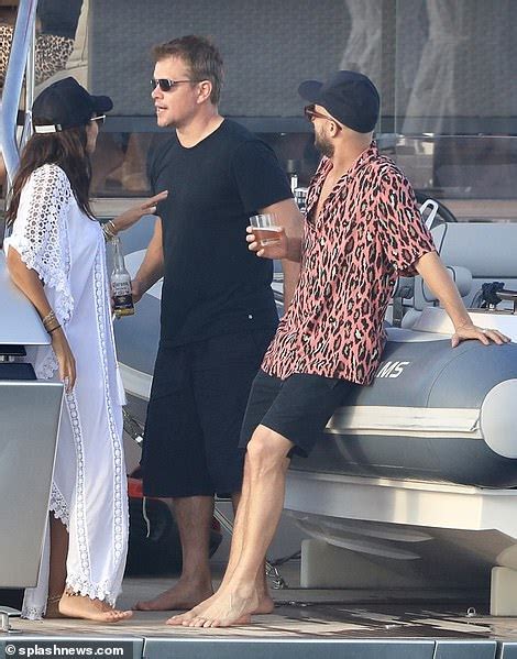 Matt Damon Kisses His Wife Luciana Barroso On A Yacht Trip With The