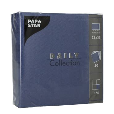 Papstar Daily Collection Servietten X Cm Dunkelblau