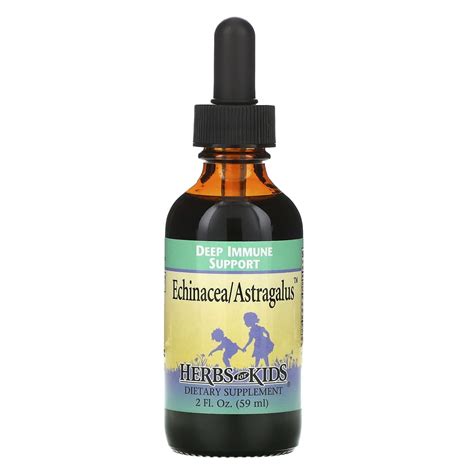 Herbs for Kids Echinacea/Astragalus Deep Immune Support Liquid, 2 Fl Oz ...