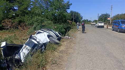 Samsun da trafik kazası 1 ölü 2 yaralı