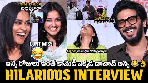 Dulquer Salmans King Of Kotha Team Most HILARIOUS INTERVIEW In Telugu