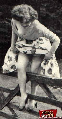 Real Vintage And Daring Horny Girls Pose Na Xxx Dessert Picture