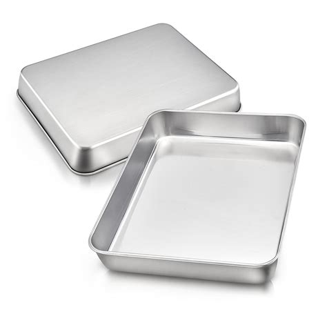 Buy Haware Baking Oven Tray Set Of Stainless Steel Deep Baking