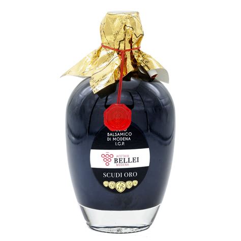 Dense Balsamic Vinegar Modena Pgi Scudi Oro Ml Acetaia Bellei