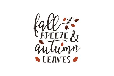 Fall Breeze Autumn Leaves Graphic By CraftBundles Creative Fabrica