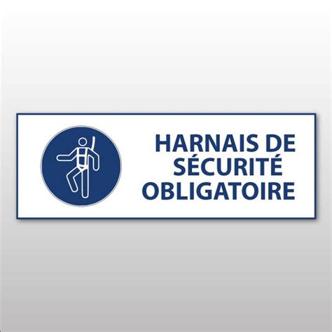 Harnais De S Curit Obligatoire M Rectangle Panneau D Obligation