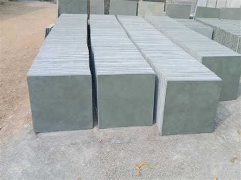 Grey Unpolished Small Kota Stone Tile For Flooring Thickness 8 Mm At