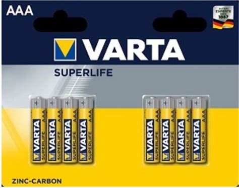 Varta Superlife R03 AAA Batteries 8 Pieces Internet Bikes