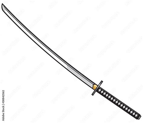 katana - japanese sword (Samurai sword) Stock Vector | Adobe Stock