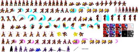 Mega Man_ Zero_ Sprite_ Sheet PNG Image