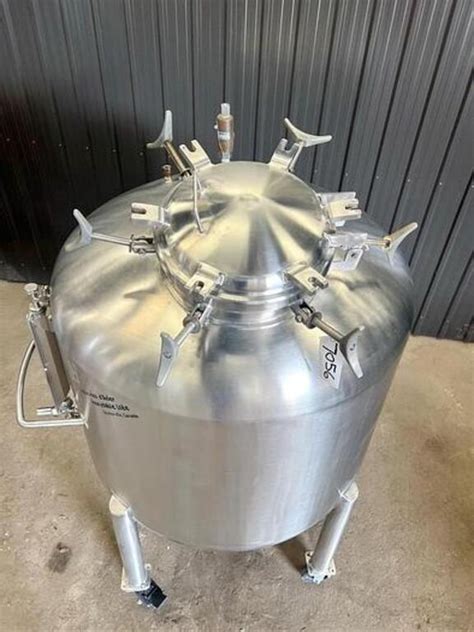 Used 300 Gallon 316 Stainless Steel Single Wall Tank