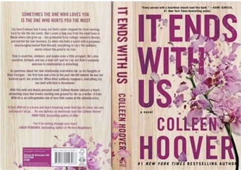 The Book Cover For It Ends With Us By Collien Hoover Featuring Pink