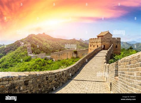 beautiful great wall  china