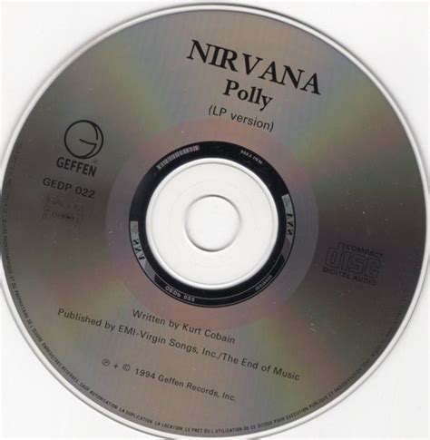 Nirvana – Polly (1994, CD) - Discogs