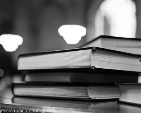 Black and White Book stack Photography New York Public Library