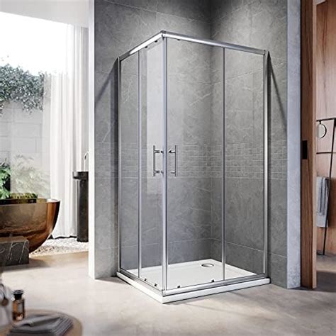 Elegant 1000 X 800 Mm Sliding Corner Entry Shower Enclosure Door