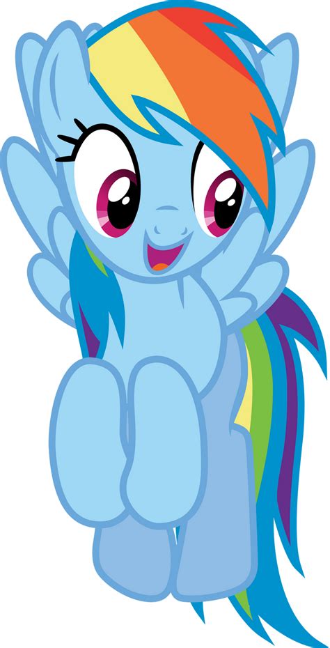 Rainbow Dash Happy Flying By Geonine On Deviantart