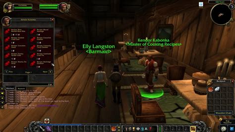 Stormwind Master of Cooking Recipes location - WoW Classic - YouTube