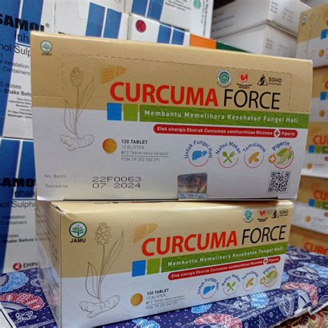 Jual Curcuma Force Box Tablet Shopee Indonesia