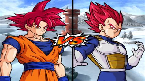 DBZ Budokai Tenkaichi 4 Mods SSG Goku Vs SSG Vegeta CPU Vs CPU