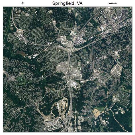 Aerial Photography Map of Springfield, VA Virginia